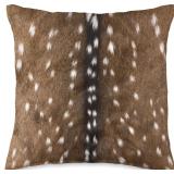 Exotic Axis Deer Hide Print Throw Pillow