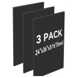 2 Pack Black Foam Board 24'x36'