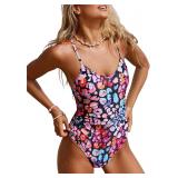 CUPSHE SM Women's One Piece Swimsuit O Ring