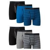 Hanes Men's Boxer Briefs, Cotton Moisture-wick