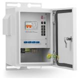 $350 MokerLink IP65 Enclosure 8P PoE+ SFP 246W
