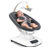 $150 Ezebaby Electric Baby Swing, 5 Motions, Grey