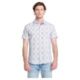 Guess XXL Mosaic Embroidery Short Sleeve Shirt