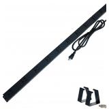 9 Black Vertical Outlets 6ft Cord Protector
