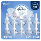 Glade PlugIns Refills, Clean Linen, 10 ct