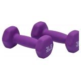Amazon Basics Neoprene Dumbbells, 3LB Pair