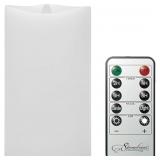 Stonebriar 3-Count White Wax Candles