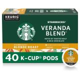 Starbucks K-Cup Coffee Pods Veranda Blend 40