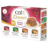 Catit Dinner Chicken Wet Cat Food, 11 Pack