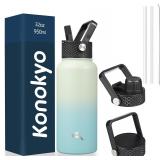 Konokyo 32 oz Insulated Water Bottle, Mint