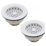 Westbrass D2145-50 3.5' Sink Basket, White (2)