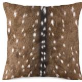 Exotic Axis Deer Hide Print Throw Pillow