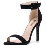 IDIFU Open-Toe Ankle Strap Heels Sandals