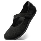 (9)Arromic Wide Toe Box Flats Women Mary Jane