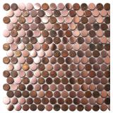 Blujellyfish Copper Penny Round Tile (5)