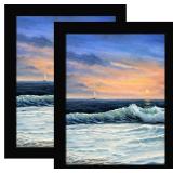 LUCKYLIFE 8x10 Picture Frame Black 2 Pack