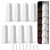 Therwen 8 Pcs Aluminum Siding Corners 8' Cap