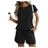 XS ATHMILE Women s 2-Piece: Tops & Shorts