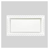 Flush Wall Vent Cover 6x12 in, Metal Grille