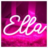 Ella Name Neon Sign for Wall Decor 9x4.7'
