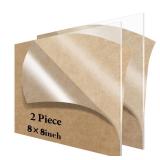 Acrylic Sheet 8x8 Clear Plexiglass (2)