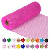Deco Mesh Ribbon 10in x 30ft Dark Pink