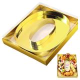 #1 SiliFine 12' Charcuterie Number Tray Gold