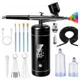 Cordless Airbrush Kit with Compressor, 48 PSI