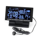 Riloer Car LCD 4-in-1 Clock 12V/24V
