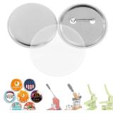 BEAMNOVA Button Blanks, 75mm, Matte Back