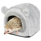 Hedgehog Bed Cave Nest for Small Animals Gray