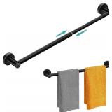 MGahyi Adjustable Towel Rack, 13.18 24in, Black