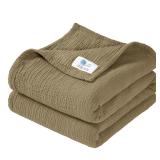 lulumoon Muslin Baby Blanket 47'x47' Olive