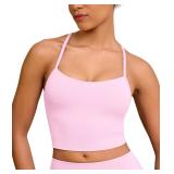 SMALL Clouduxi Y Back Crop Tank Top Sports Bra