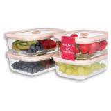 Ziruma 2.6 Cup Glass Storage Containers