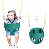 Toddler Swing with 3-Point Harness (Green)