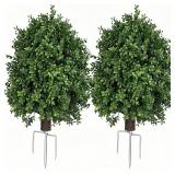 Boxwood Topiary Bush   Outdoor Decor