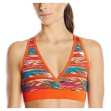 LARGE Zumba Treaded V Bra - Tangerine Orange