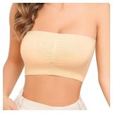 Small - Strapless Wireless Bandeau Bra Top