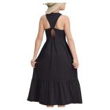 (10Y) Girls Summer Maxi Dress with Pockets