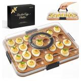 Renmxj Deviled Egg Tray with 28 Holes