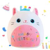 Gudisi Cat Plush Crown 8' Gift White