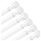 Tension Curtain Rod 26-48 Inch 6 Pack White