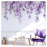 Purple Plants Wall Decals - Peel & Stick
