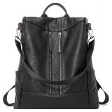BROMEN Leather Backpack Purse Anti-theft