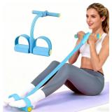 Pedal Resistance Bands with Handles, 6-Tubes