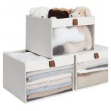 Closet Storage Bins with Clear Window