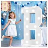 Pooqla 3FT Marquee Letters LED Sign, 3 Feet, B