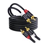 2RCA Audio Video Cable 15 ft 2RCA/Male to 2RCA