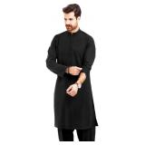 (XL) Men's Shalwar Kameez: Black Kurta Salwar Suit